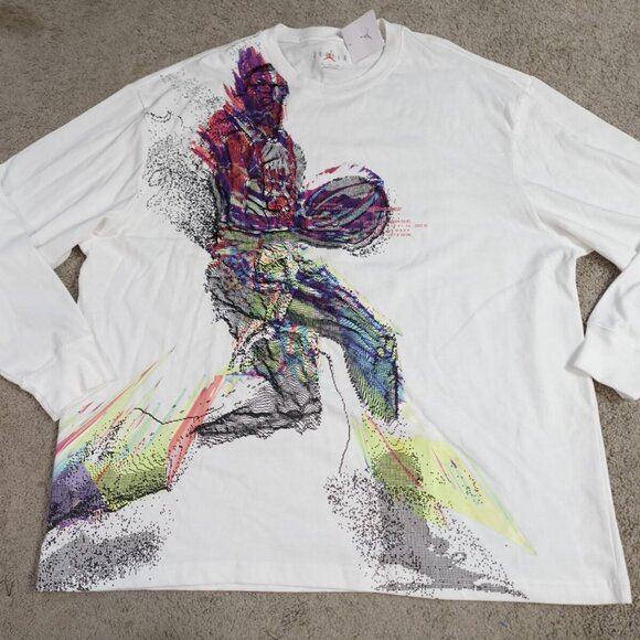 Nike Jordan 23 Egineered '85 Mens Lng Sleeve Tee Size Small School NWT - Picture 2 of 5